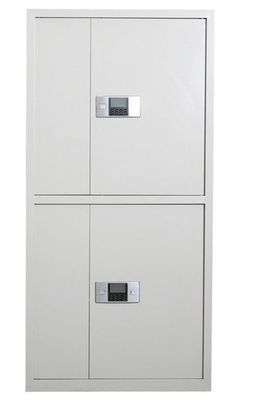 Electronic Smart Lock ISO9001 Confidential Cabinet สองประตูแนวตั้ง White