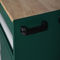 กล่องเครื่องมือเคลื่อนที่ ISO14001 สีเขียวพร้อมลิ้นชัก, ตู้เก็บเครื่องมือโลหะ