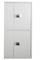 Electronic Smart Lock ISO9001 Confidential Cabinet สองประตูแนวตั้ง White